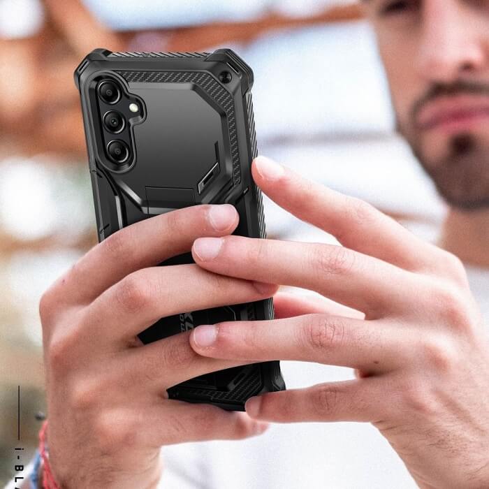 Противоударен Калъф за Samsung S23 FE, Supcase Iblsn ArmorBox, Черен (7)