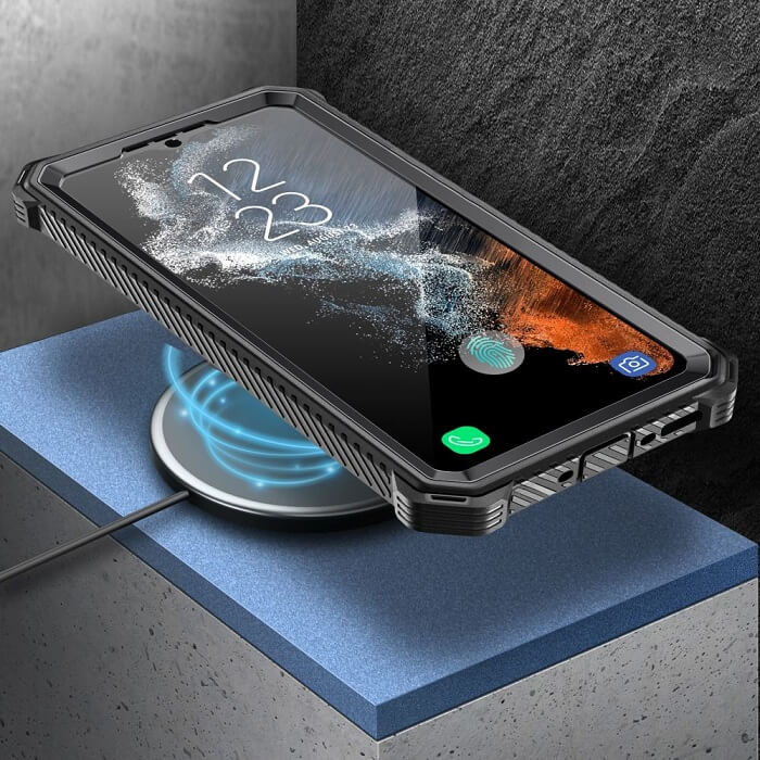 Противоударен Калъф за Samsung S23 FE, Supcase Iblsn ArmorBox, Черен (3)