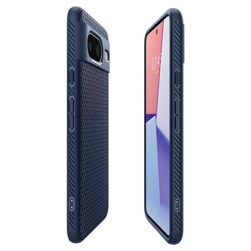 Противоударен Калъф за Google Pixel 8, Spigen Liquid Air Case, Син (3)