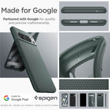 Противоударен Силиконов Калъф за Google Pixel 8 Pro, Spigen Liquid Air Case, Зелен (10)