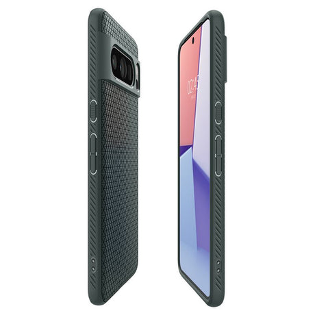 Противоударен Силиконов Калъф за Google Pixel 8 Pro, Spigen Liquid Air Case, Зелен (3)