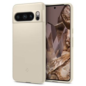 Противоударен Калъф за Google Pixel 8 Pro, Spigen Thin Fit Case, Бежов