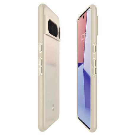 Противоударен Калъф за Google Pixel 8 Pro, Spigen Thin Fit Case, Бежов (5)