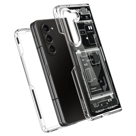 Хибриден Калъф за Samsung Z Fold 5, Spigen Zero One Ultra Hybrid Case, Черен (4)