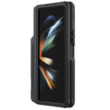 Калъф с S Pen Поставка за Samsung Z Fold 4, Nillkin Super Frosted Shield Armor Case, Черен (5)