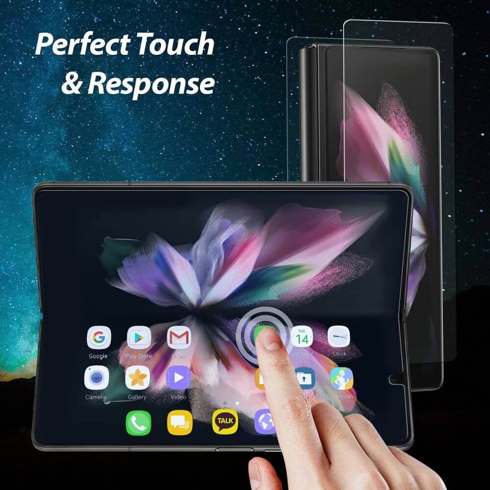 Комплект Протектори за Samsung Z Fold 3, Whitestone Premium Film Glass, Прозрачен (3)