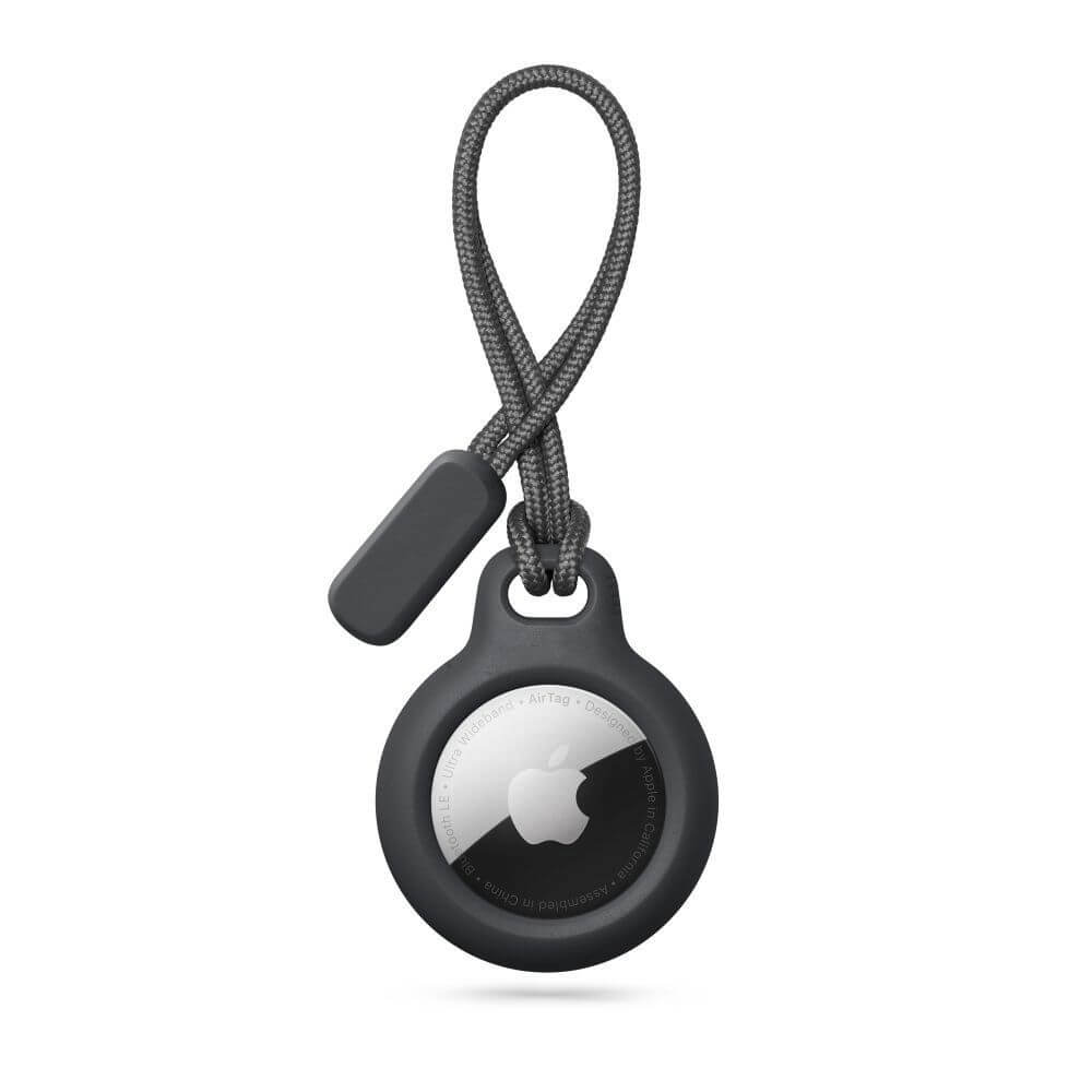 Калъф с Връзка за Apple AirTag 1/ 2, Tech-Protect Rough Chain Case, Черен