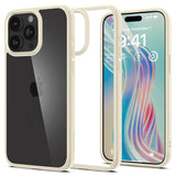 Противоударен Калъф за iPhone 15 Pro Max, Spigen Ultra Hybrid Case, Бежов