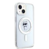 Magsafe Калъф за iPhone 15, Karl Lagerfeld IML Choupette Case, Прозрачен (6)