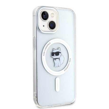 Magsafe Калъф за iPhone 15, Karl Lagerfeld IML Choupette Case, Прозрачен (6)