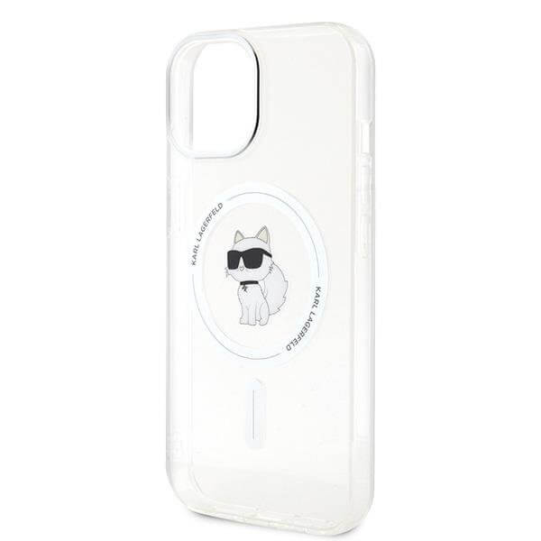 Magsafe Калъф за iPhone 15, Karl Lagerfeld IML Choupette Case, Прозрачен (7)
