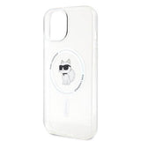 Magsafe Калъф за iPhone 15, Karl Lagerfeld IML Choupette Case, Прозрачен (7)
