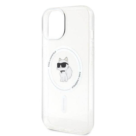 Magsafe Калъф за iPhone 15, Karl Lagerfeld IML Choupette Case, Прозрачен (7)