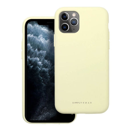 Силиконов Калъф за iPhone 13 Pro, Roar Cloud-Skin Case, Жълт