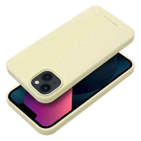 Силиконов Калъф за iPhone 13, Roar Cloud-Skin Case, Жълт (3)