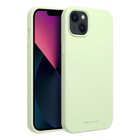 Силиконов Калъф за iPhone 13, Roar Cloud-Skin Case, Зелен (2)