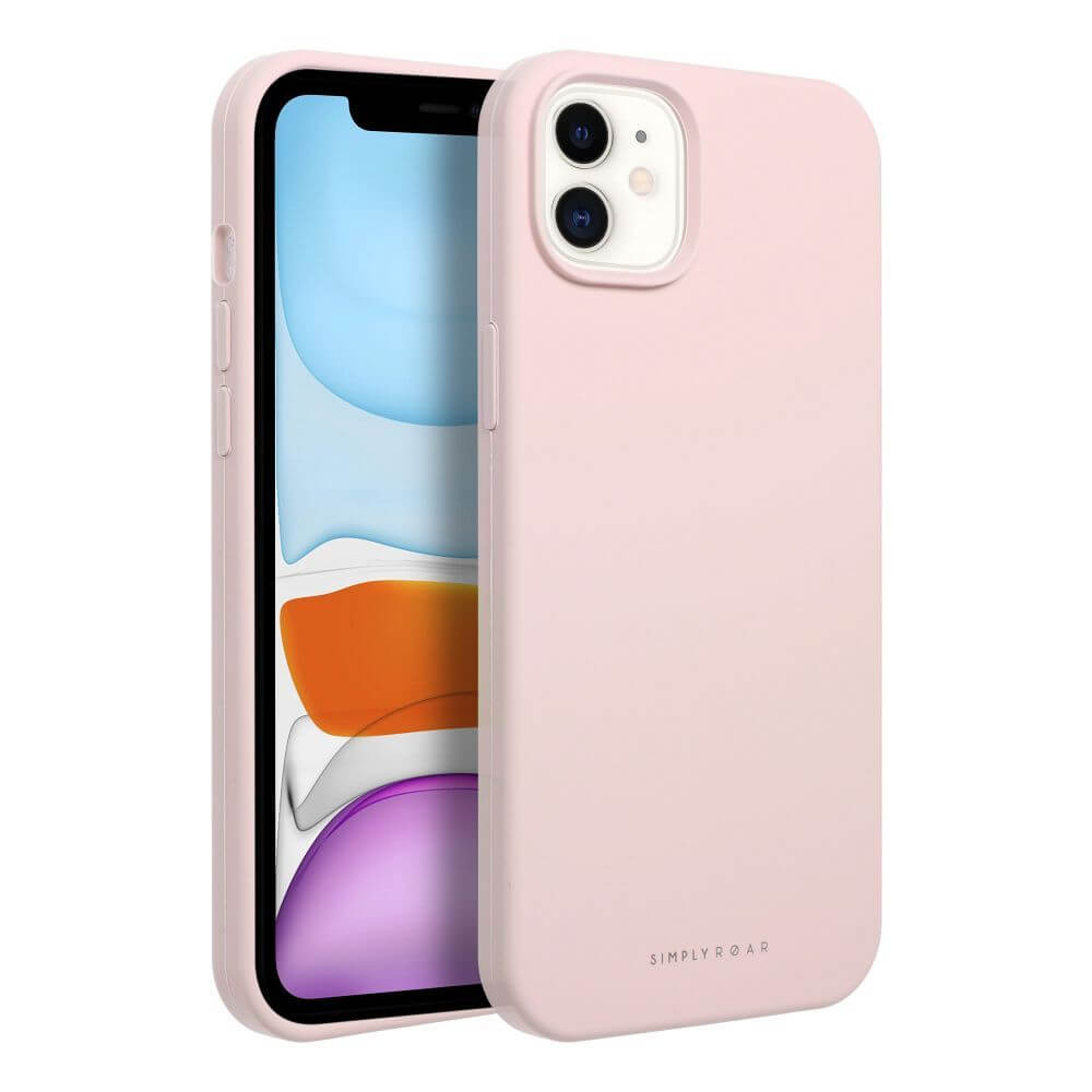 Силиконов Калъф за iPhone 12/Pro, Roar Cloud-Skin Case, Розов (2)