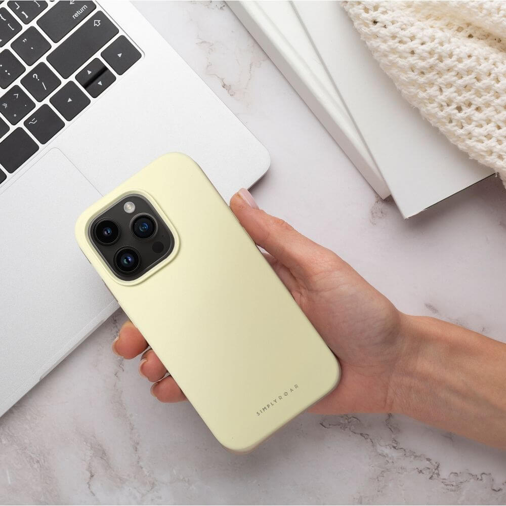 Силиконов Калъф за iPhone 11, Roar Cloud-Skin Case, Жълт (6)