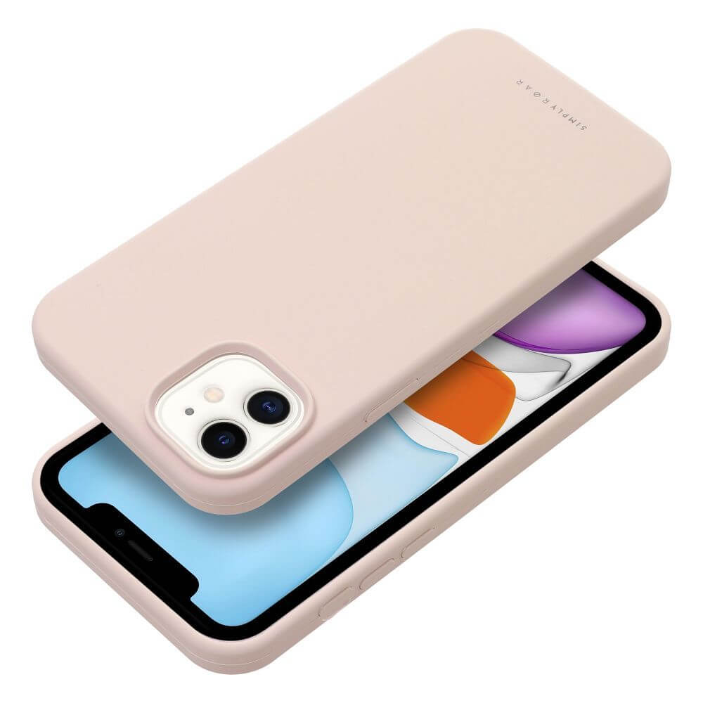 Силиконов Калъф за iPhone 11, Roar Cloud-Skin Case, Розов (3)