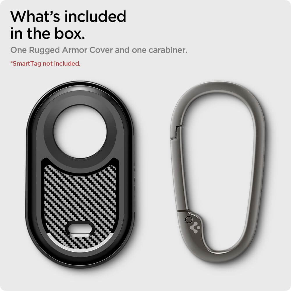 Калъф за Samsung SmartTag 2, Spigen Rugged Armor Case, Черен (7)