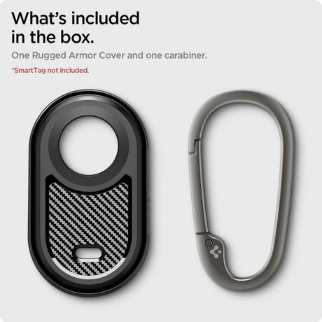 Калъф за Samsung SmartTag 2, Spigen Rugged Armor Case, Черен (7)