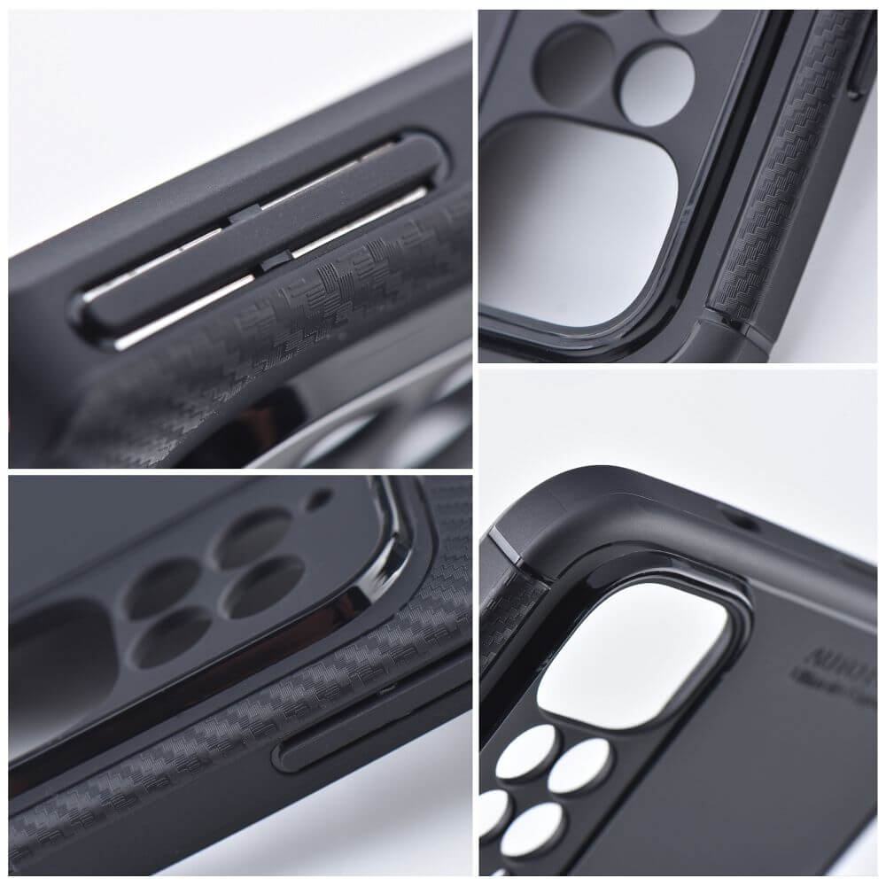 Силиконов Калъф за Xiaomi Redmi Note 12 4G, New Carbon Case, Черен (5)