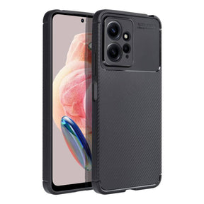 Силиконов Калъф за Xiaomi Redmi Note 12 4G, New Carbon Case, Черен
