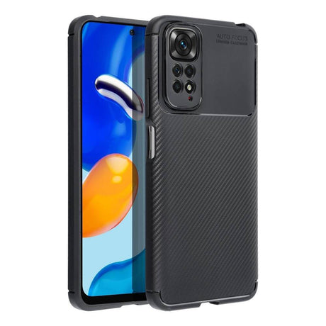 Силиконов Калъф за Xiaomi Redmi Note 9, New Carbon Case, Черен (2)