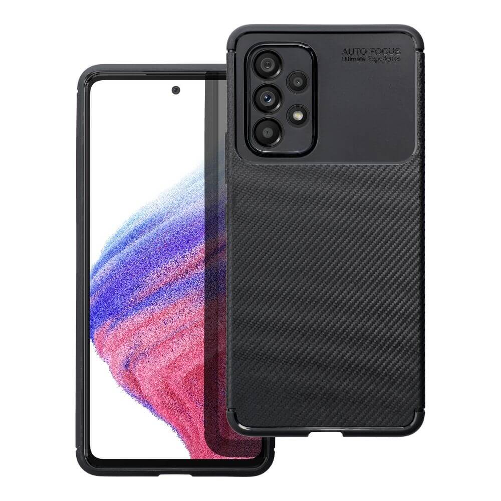 Силиконов Калъф за Samsung A53, New Carbon Case, Черен (2)