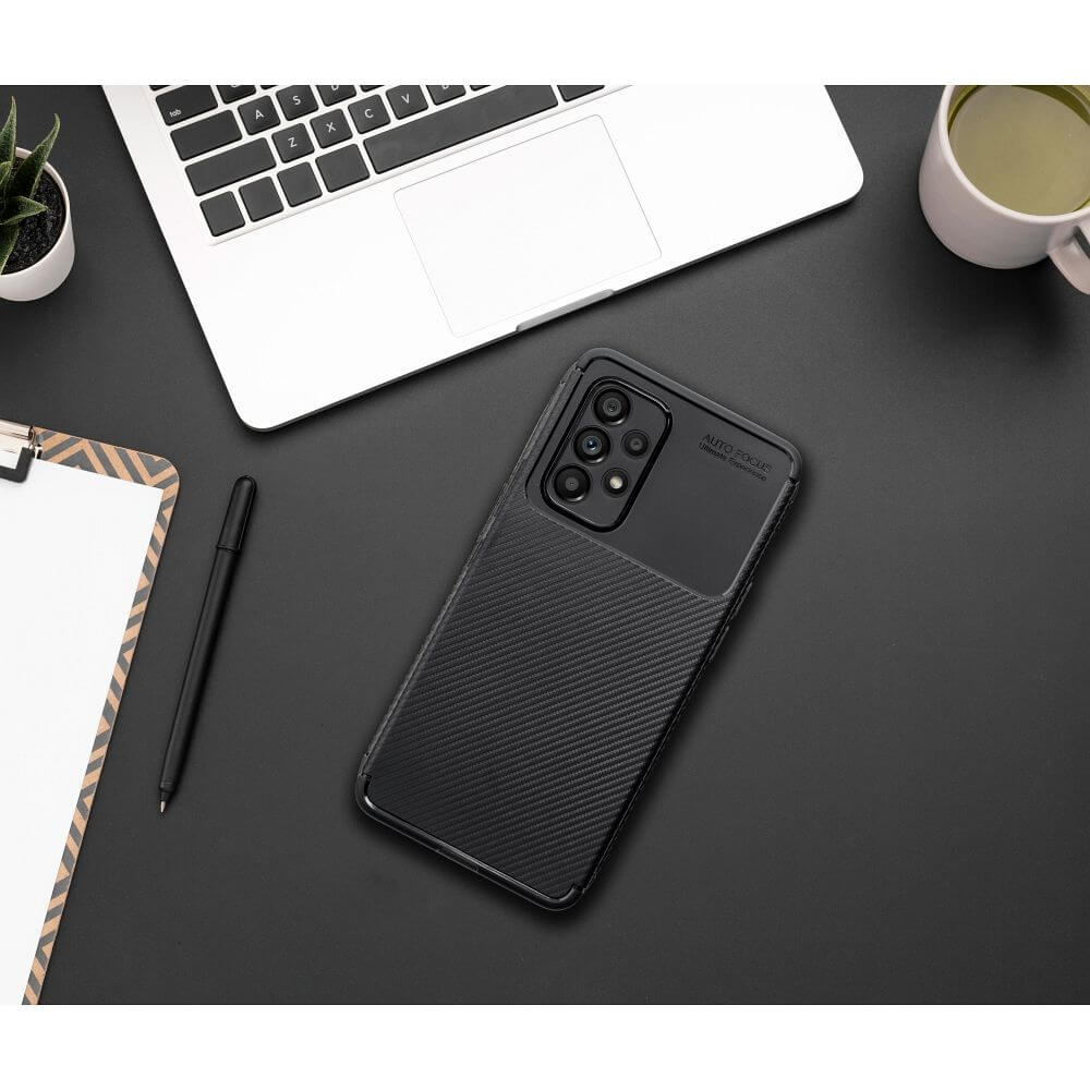 Силиконов Калъф за Samsung A53, New Carbon Case, Черен (7)