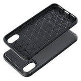 Силиконов Калъф за iPhone XS/X, New Carbon Case, Черен (3)