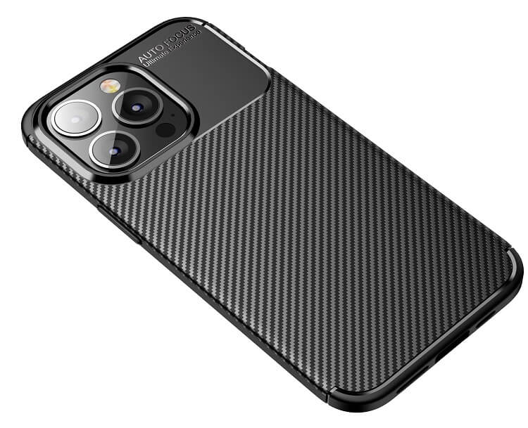 Силиконов Калъф за iPhone XS/X, New Carbon Case, Черен (4)