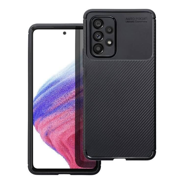 Силиконов Калъф за Samsung A13 4G, New Carbon Case, Черен (2)