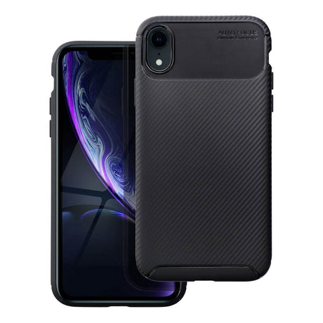 Силиконов Калъф за iPhone XR, New Carbon Case, Черен (2)