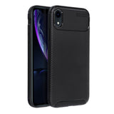 Силиконов Калъф за iPhone XR, New Carbon Case, Черен