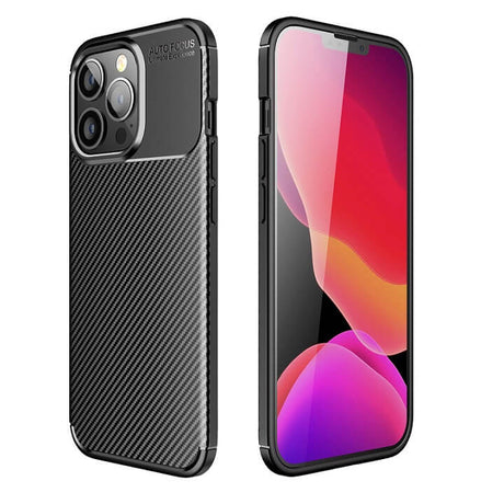 Силиконов Калъф за iPhone 11 Pro, New Carbon Case, Черен (3)