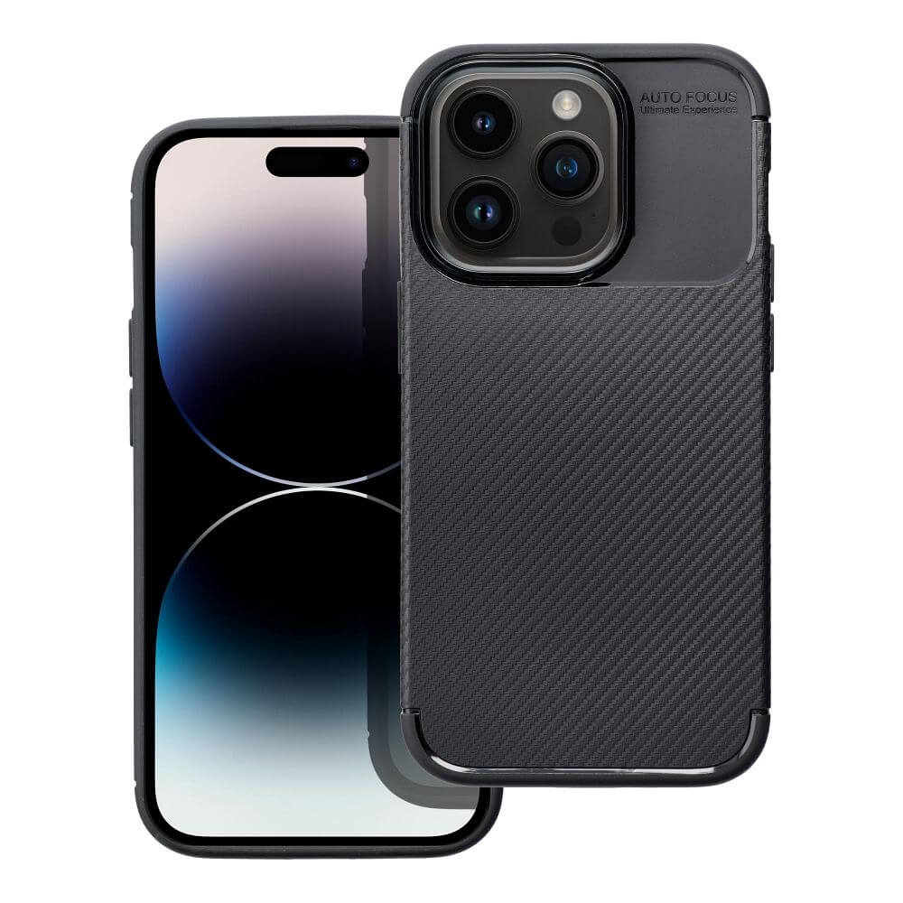 Силиконов Калъф за iPhone 11 Pro, New Carbon Case, Черен (2)