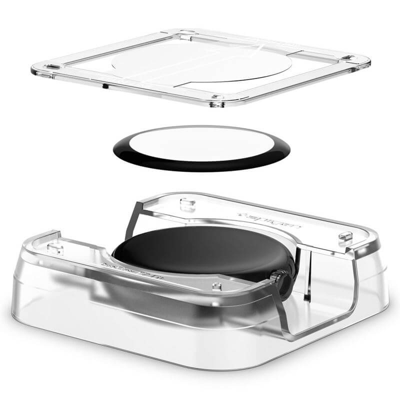 Протектор за Google Pixel Watch, Spigen Film ProFlex EZ Fit Glass 2бр., Черен (2)