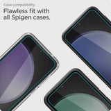 Стъклен Протектор за Samsung S23 FE, Spigen Align Master Glass Tr 2бр., Прозрачен (6)