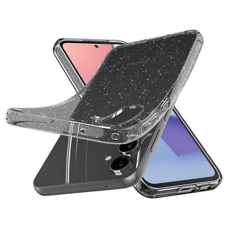 Блестящ Калъф за Samsung S23 FE, Spigen Liquid Crystal Glitter Quartz Case, Прозрачен (8)