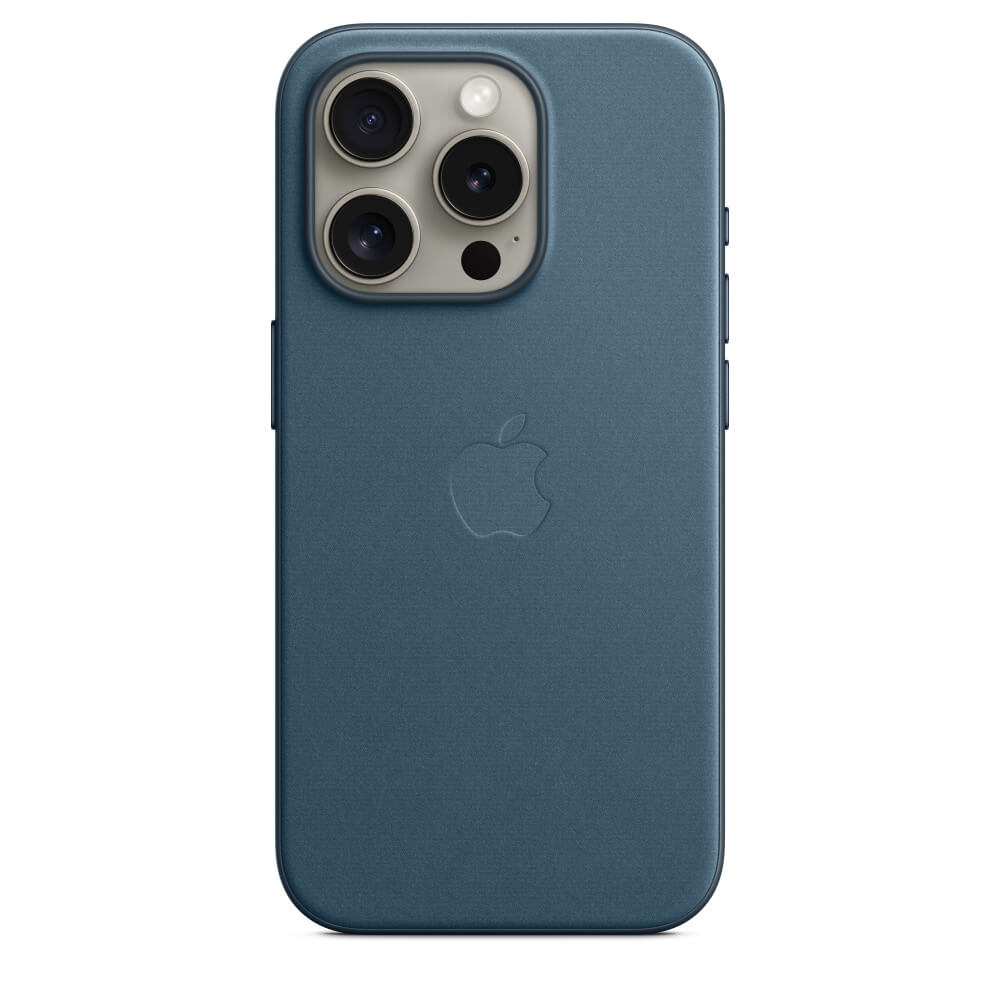 Оригинален Тъкан Калъф за iPhone 15 Pro Max, FineWoven Magsafe Case MT4Y3ZM/A, Син