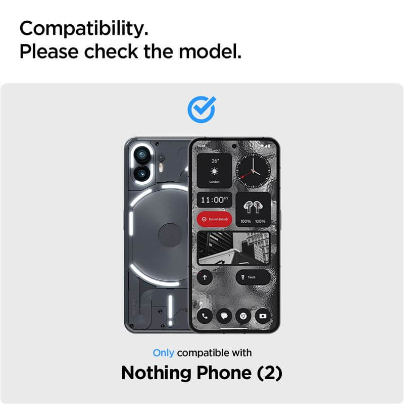 Стъклен Протектор за Nothing Phone 2, Spigen Align Master Glass Tr 2бр., Прозрачен (4)
