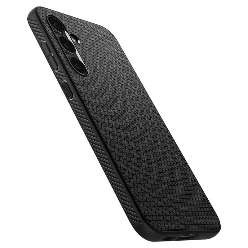 Противоударен Силиконов Калъф за Samsung S23 FE, Spigen Liquid Air Case, Черен (7)
