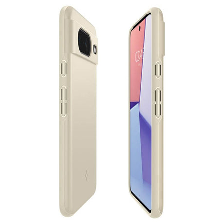 Противоударен Калъф за Google Pixel 8, Spigen Thin Fit Case, Бежов (5)