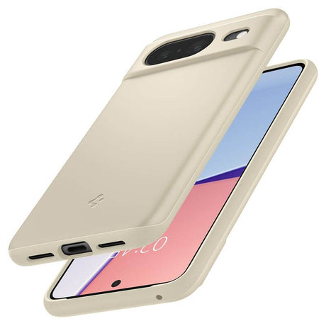 Противоударен Калъф за Google Pixel 8, Spigen Thin Fit Case, Бежов (6)