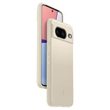 Противоударен Калъф за Google Pixel 8, Spigen Thin Fit Case, Бежов (4)