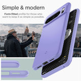 Противоударен Калъф за Google Pixel 8 Pro, Spigen Thin Fit Case, Лилав (8)