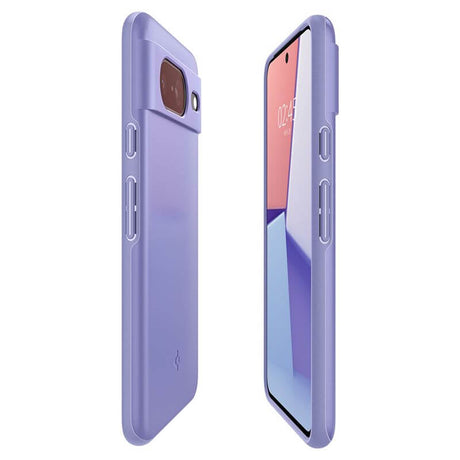Противоударен Калъф за Google Pixel 8, Spigen Thin Fit Case, Лилав (5)