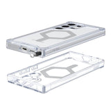 Magsafe Противоударен Калъф за Samsung S23 Ultra, UAG Plyo Case, Прозрачен (3)