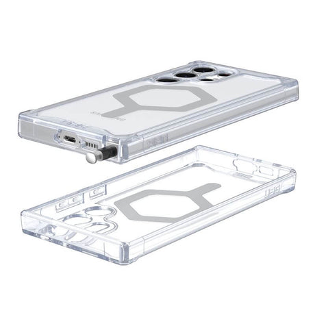 Magsafe Противоударен Калъф за Samsung S23 Ultra, UAG Plyo Case, Прозрачен (3)